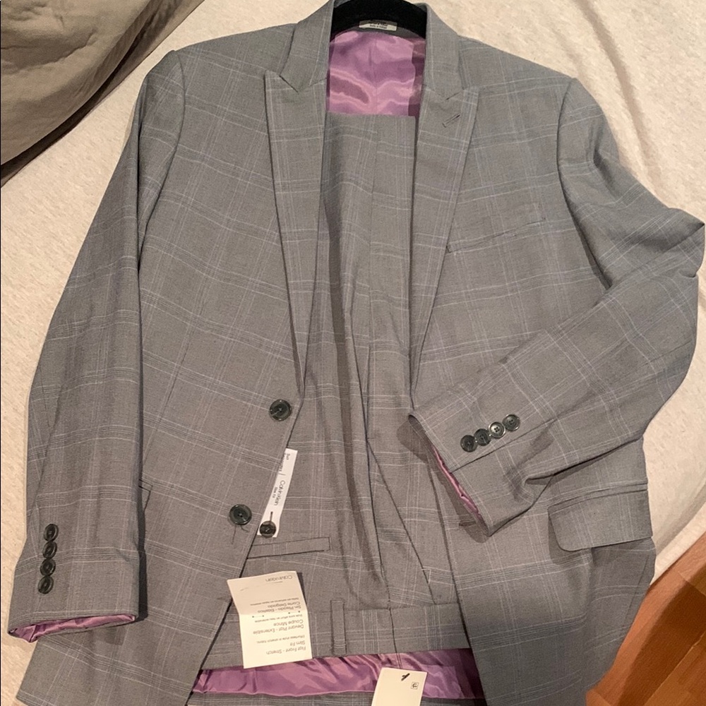 Gray Checkered Men's Blazer